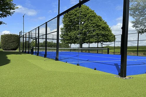 Blue Padel Tennis Court Turf Blue Padel Tennis Court Turf