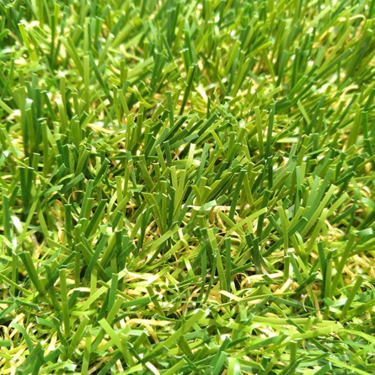 4 Tone Flat Shape Durable Size Customized Fake Grass Residential Artificial Turf House Decoration