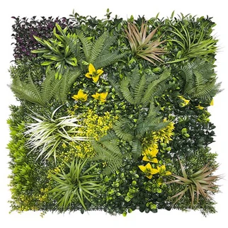 Wal Werdd Artiffisial Gyda Blodau